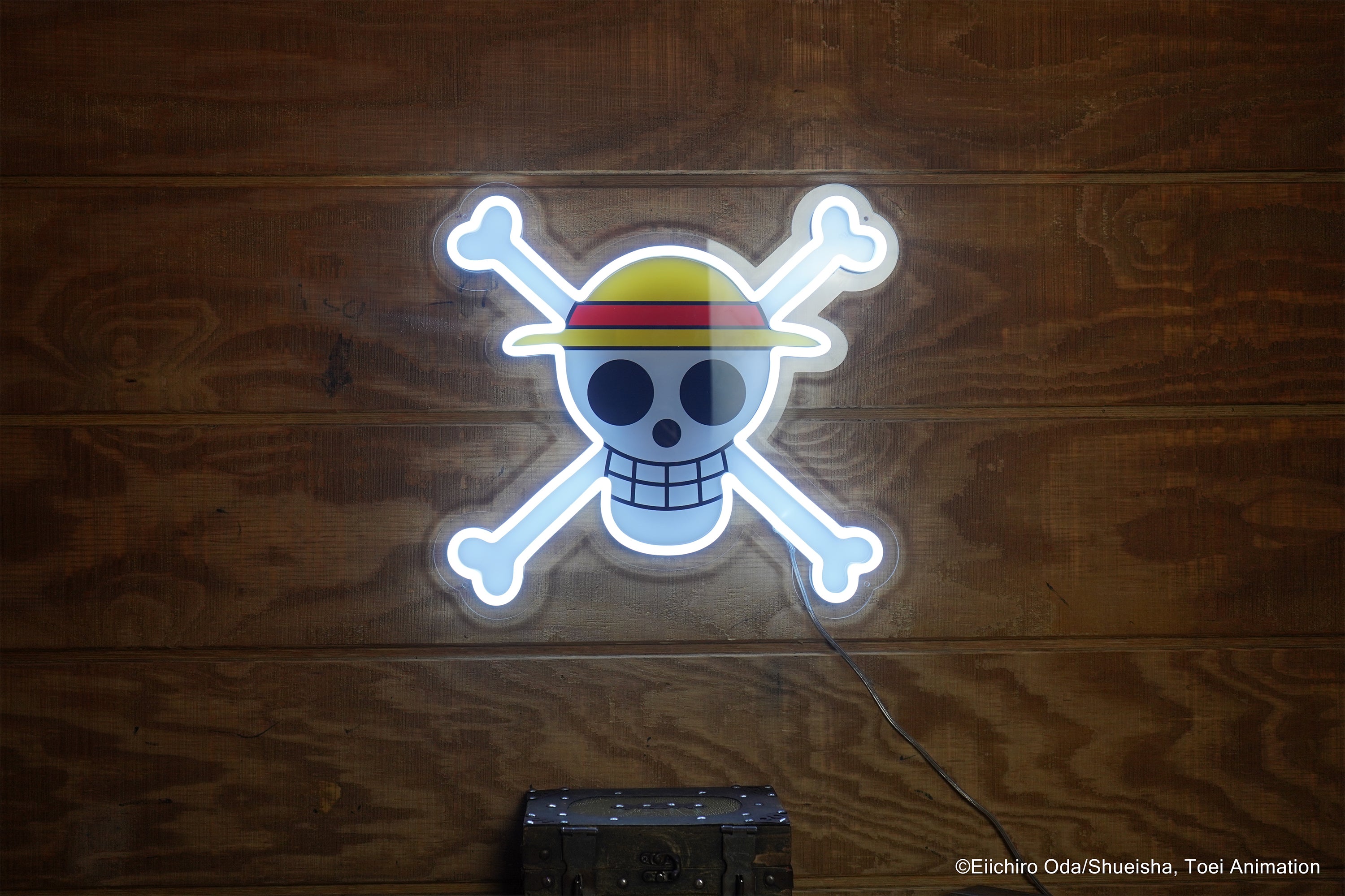 Straw Hat Jolly Roger LED Neon Sign (One Piece)