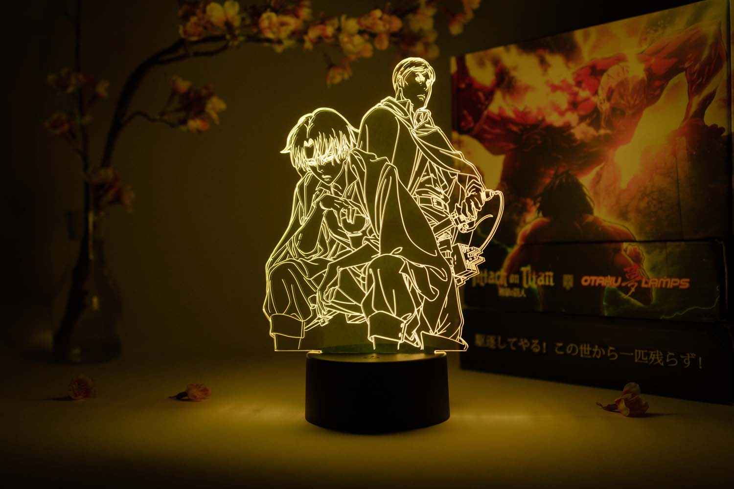 Levi & Erwin Smith Otaku Lamp (Attack on Titan)