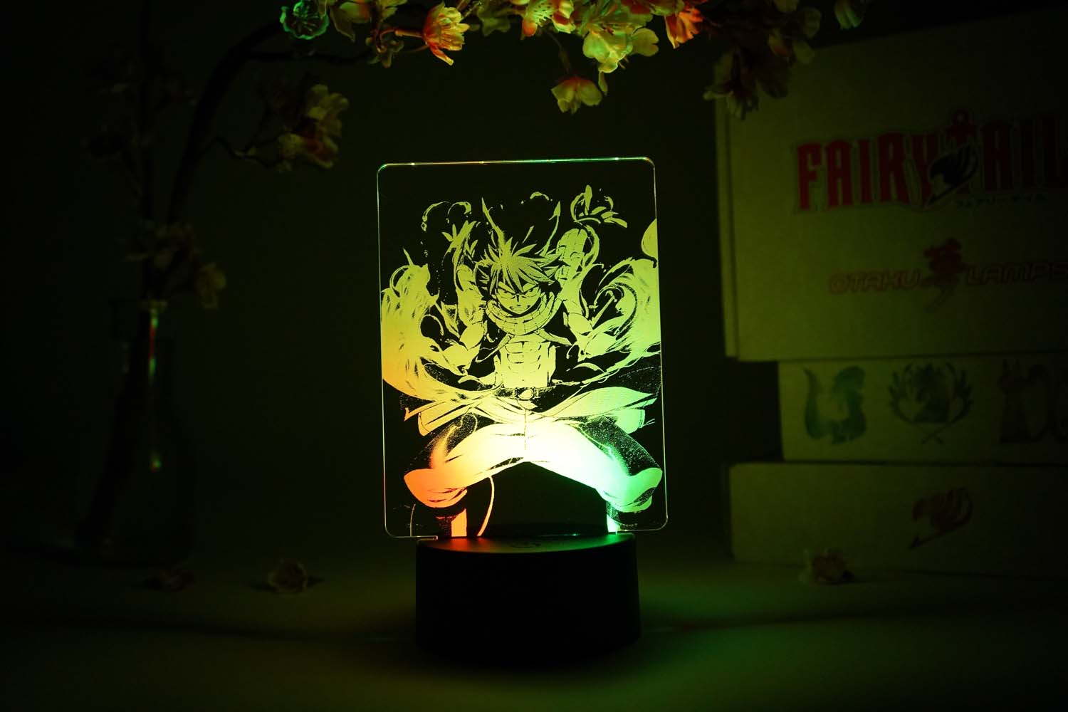 Natsu Flames Otaku Lamp (Fairy Tail)