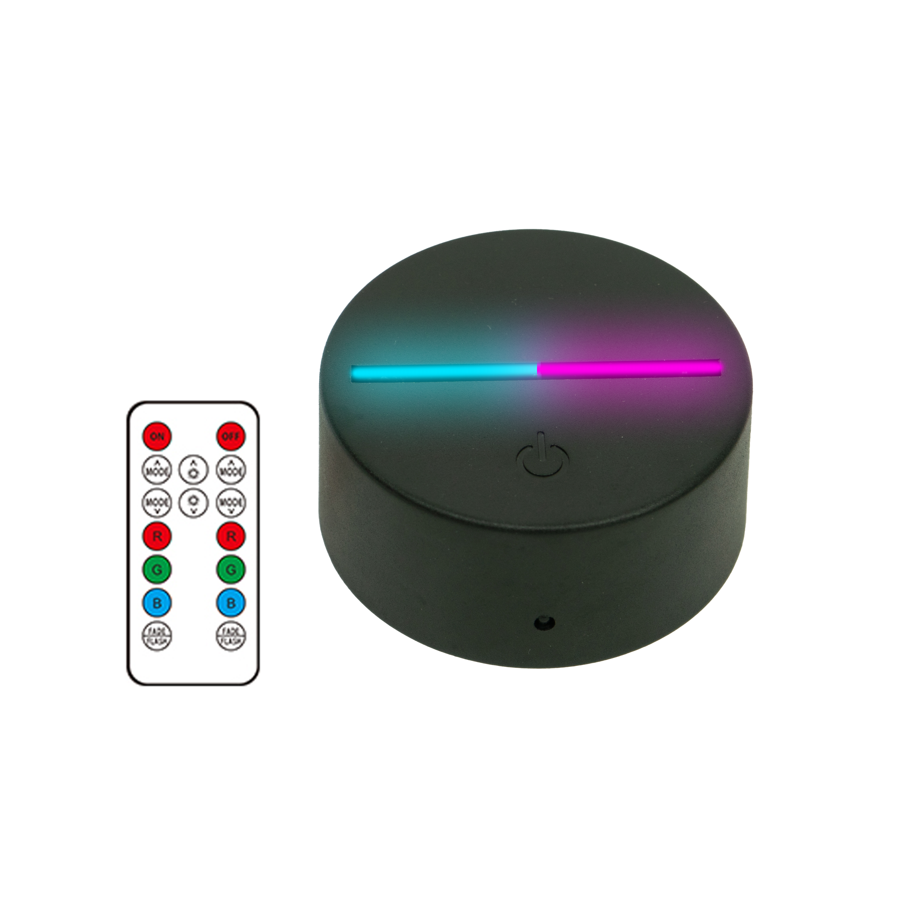 Dual-Color LED Base with Remote