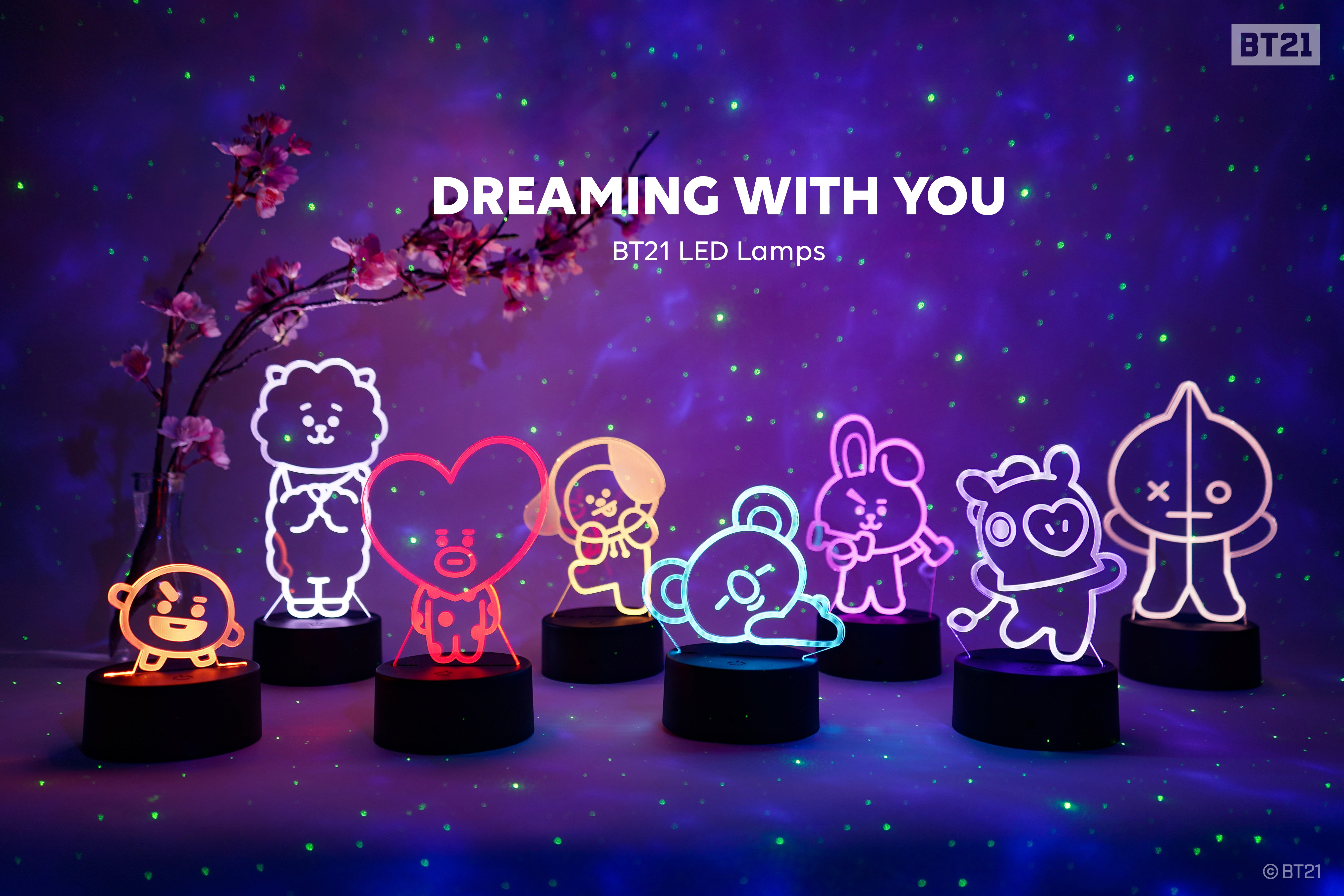 Otaku Lamps Presents Officially Licensed BT21 LED Lamps!!