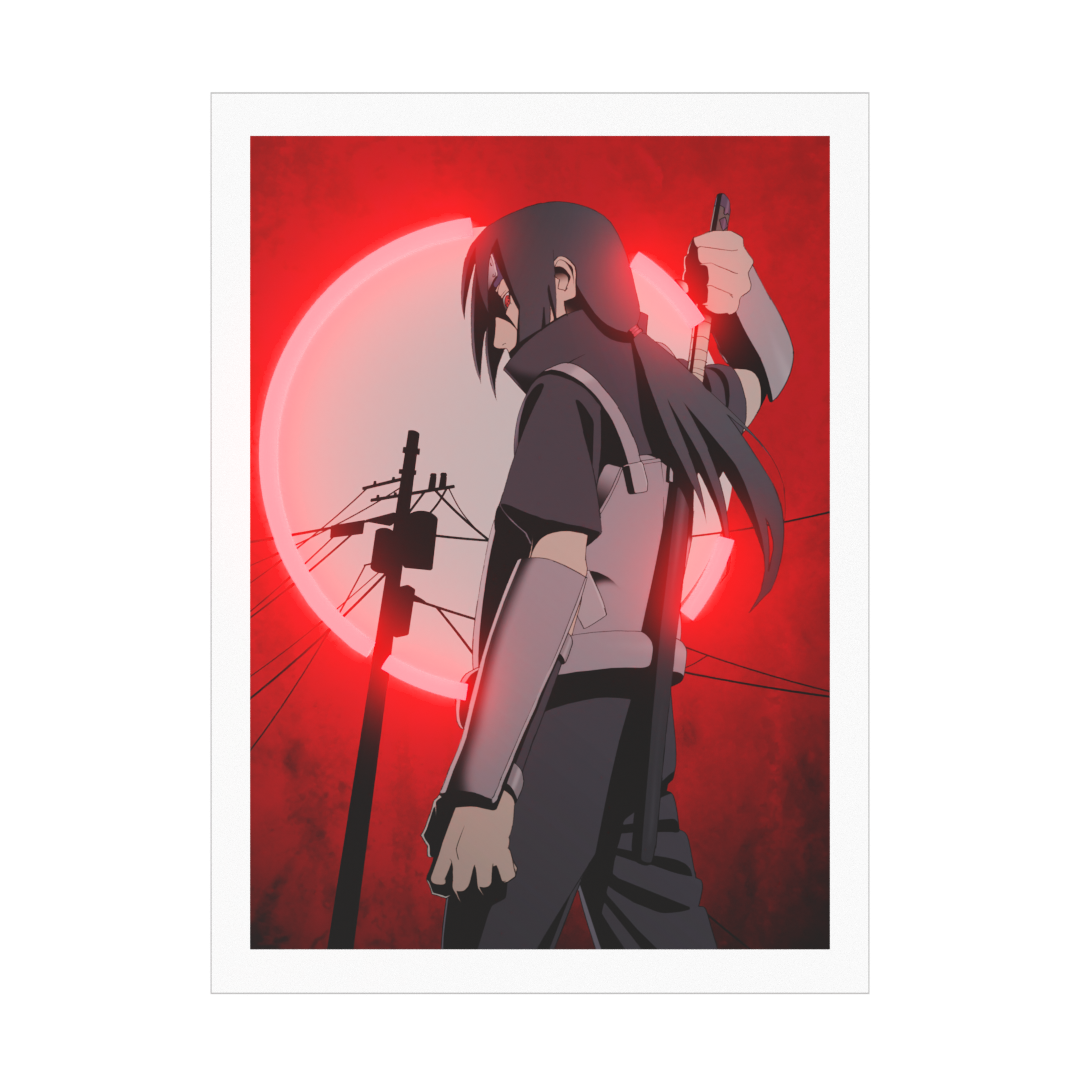 Itachi Moonlight LED Neon Poster 2FT (Naruto Shippuden)