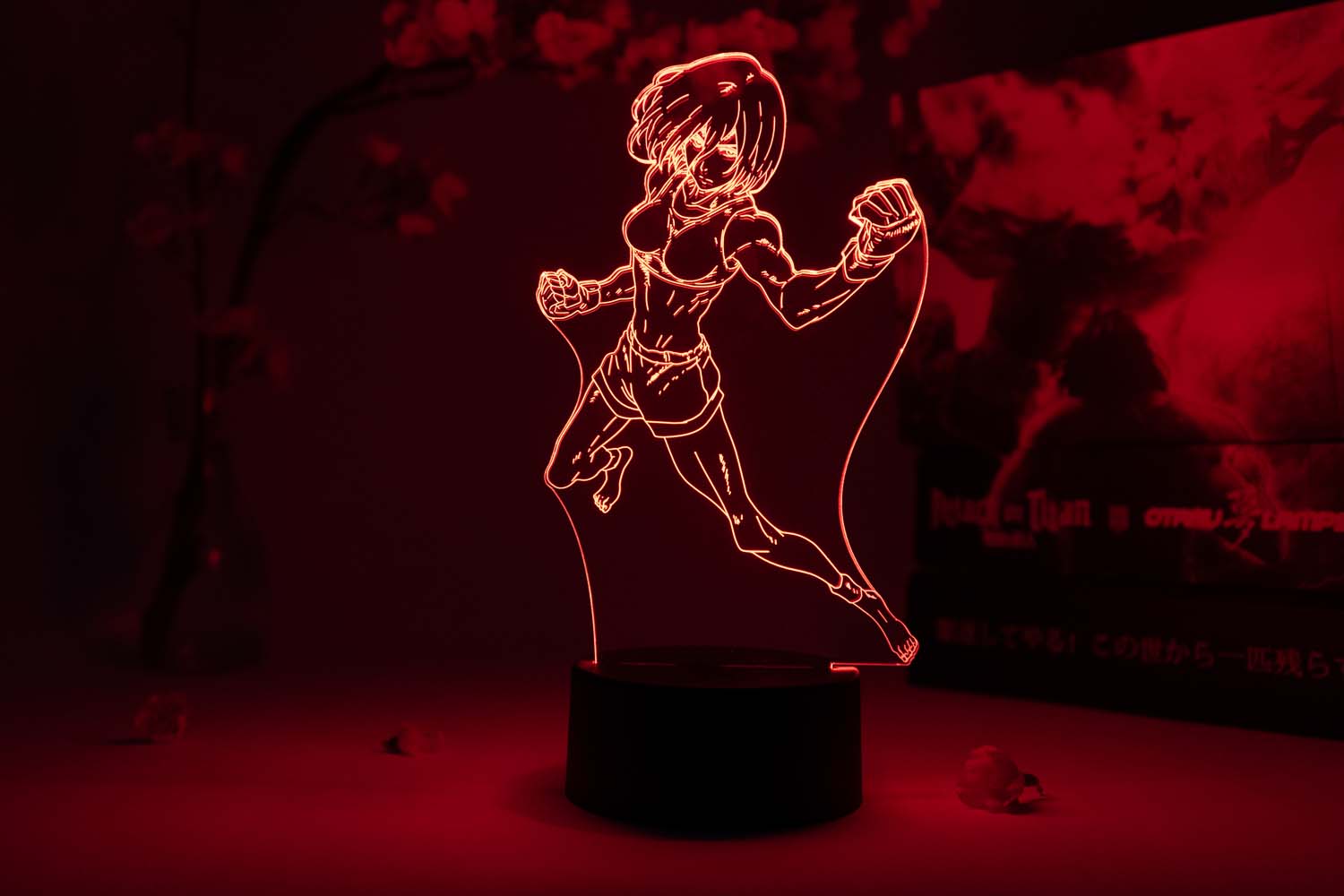 Mikasa Ackermann Fighting Otaku Lamp (Attack on Titan)
