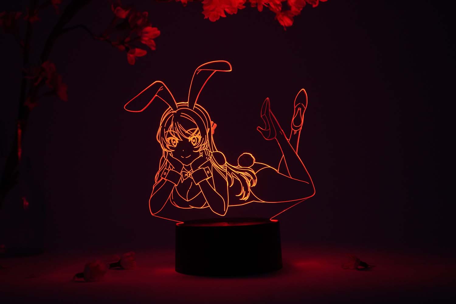 Bunny Girl Laying Otaku Lamp (Rascal Does Not Dream of Bunny Girl Senpai)