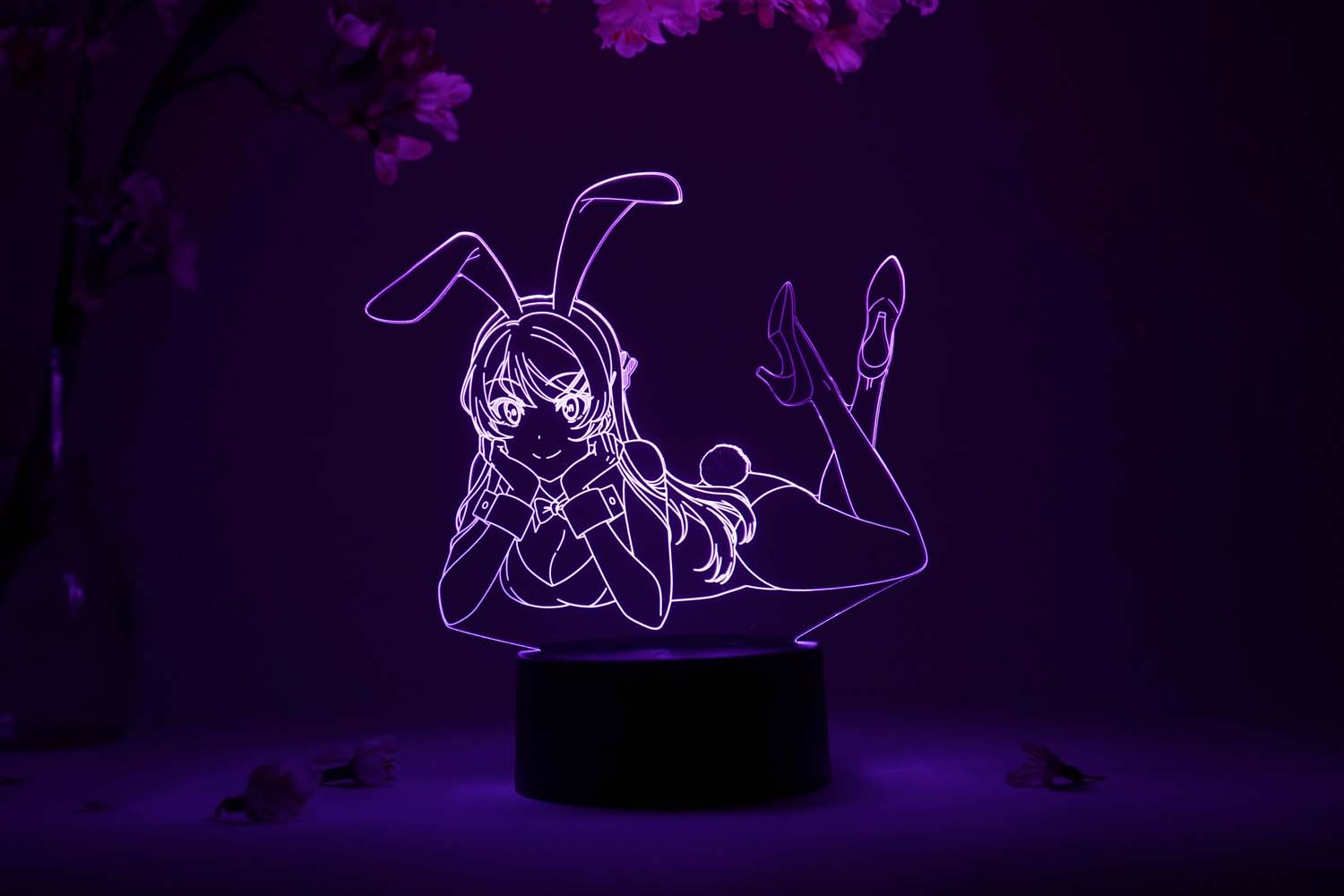 Bunny Girl Laying Otaku Lamp (Rascal Does Not Dream of Bunny Girl Senpai)