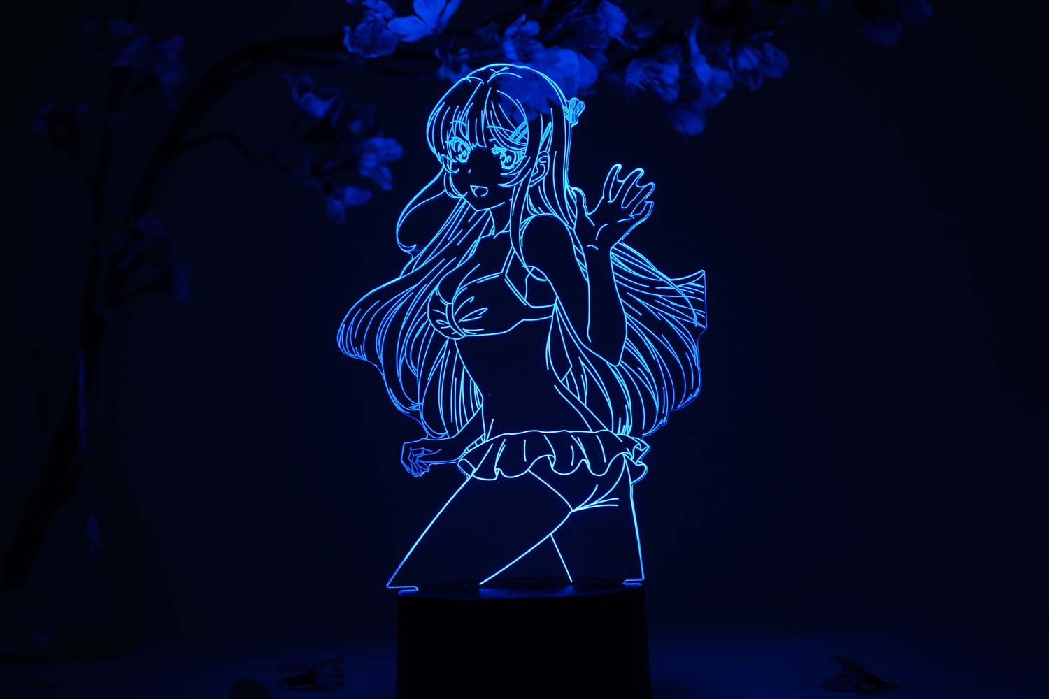 Led Night Light Anime Figure Desk Lamp Waifu Mai Sakurajima 3D Lamp  Sakurajima Bunny Girl Lamp For Kids Neon Lamp Teen Room